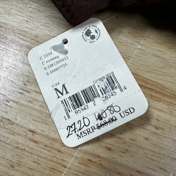 Free People Night Owl Bodysuit in Nutmeg Women's Size Medium New With Tags - Picture 4 of 12